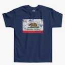 Threadrock Little Boys' Distressed California Flag Toddler T-Shirt M