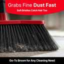Da Vinci Broom with Dustpan Combo Set, 16-Inch Curved Head, Pack of 2
