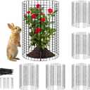 5 Pack Plant Protector from Animals, Wire Mesh Plant Cages for Garden Sturdy Metal Plant Protectors to Keep Rabbits, Squirrels, and Animals Out Ideal for Vegetables, Flowers, and Outdoor Plants