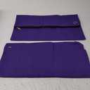 2 Pcs Interoffice Mailer Canvas Transit Sack Zipper Bag 18" x 14" Large Zipper Pouch with Grommet Interoffice Mail Bag (Purple)