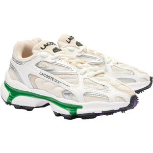 Lacoste Women's L003 2K24 Sneaker (8.5, White & Green)