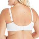 Playtex Women's 18 Hour Minimizer Smoothing Full-Coverage Wireless T-Shirt Bra with Mesh Trim (White)