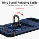 SunStory Compatible with Google Pixel 10/9 Pro XL Case with HD Screen Protector & Slide Camera Cover & Rotated Ring Kickstand, [Military-Grade] Case for Pixel 9/10 Pro XL,Blue