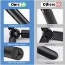 HeiyRC Mini Vlog Tripod for DJI Pocket 3 OM Osmo Mobile 7P 6, for GoPro 13 Max Hero, for Insta360 X5 X3 X4, for DJI Action 5 Pro Smooth Hohem Feiyu DSLR Camera Desktop Tabletop Stand Grip Accessories