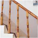 Baby Gates for Stairs with Banister, Guard Safety Net for Baby, 15ft x 3ft Stair Railing Mesh Barrier for Kids, Cats, Dogs, Child Safety Rail Guard - Dark Brown