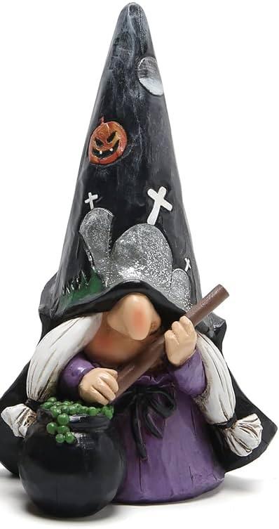 Hodao Halloween Gnomes Ornaments Decorations Handmade Figurines Decor Halloween Gnomes Decor for Home Gifts