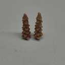 Creative Co-Op Unscented Tree Shaped Taper Candles, Eggnog, Boxed Set of 2 , 5"