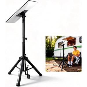 Adjustable Tripod Stand Compatible with Starlink Gen 3, Height Adjustable Antenna Tripod with Mount Adapter, 90 Tilt Angle Pipe Adapter, Stable Outdoor Use (Black)