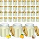 ACITHGL 36 Pcs 4oz Mini Mason Jar Candles Small Scented Candles Bulk Aromatherapy Ideal Souvenir Favors for Wedding Birthday Party (Lemon, Citrus, Coconut Milk, Gold)