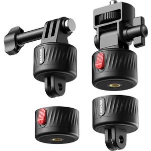 NEEWER Magnetic Action Camera Mount Kit, Compatible with GoPro Hero 13 12 11 Max DJI Osmo Action Insta360, ABS Magnetic Quick Release Mount for POV Shots, GP-24 NEEWER Magnetic Action Camera Mount Kit, Compatible with GoPro Hero 13 12 11 Max DJI Osmo Action Insta360, ABS Magnetic Quick Release Mount for POV Shots, GP-24