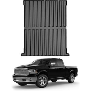 Mixsuper Liner Truck Bed Mat for Dodge Ram 1500 2009-2026 with Rambox, 1500 Classic 2019-2024 with Ram Box, 5.7ft Short Bed, All Weather Truck Rugged Bed Liner TPE Durable Odorless Black