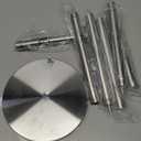 Toilet Paper Holder Stand, Toilet Paper Stand Brushed Nickel, Free Standing Toilet Paper Holder, Toilet Paper Storage by Bathth