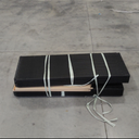 Foldable Sun Lounger Black and Cream PE Rattan Outdoor Lounge Chair 23.6 x 76.8 x 43.3 in Adjustable Backrest Patio Pool Garden Terrace