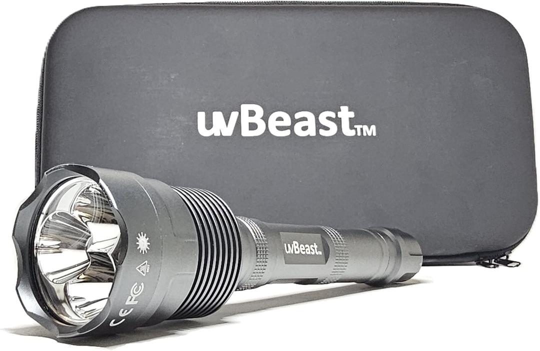 New V3 PRO 385-395nm Black Light UV Flashlight  High Definition Ultraviolet - High Power and Long Range Professional Grade Beam Best for Professional/Commercial Use  USA Stock