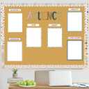 Dispowreath 114 Pcs Science Fair Board Supplies 60 Trim Scalloped Poster Boards 48 Presentation Subtitles 6 Project Titles for Classroom Display Boards(Boho Style)