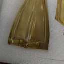 Amber Glass Bud Vases Set of 12, Gold Mini Flower Vase for Centerpieces, Small Vases in Bulk for Wedding Decorations, Vintage Vase for Table, Recepetion, Home Dcor