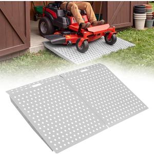 Heavy-Duty Shed Ramp for Riding Mower & Lawn Mower, 29" x 48"Curb Ramp, 2PC