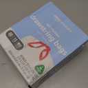 Amazon Basics 13 Gallon Tall Kitchen Drawstring Trash Bags, Clean Fresh Scent, 10% Post Consumer Recycled, 80 count (White)