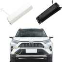 Car Front Bumper Tow Hook Cover Compatible with Toyota RAV4 2019 2020 2021 2022 2023 Trailer Cover Cap 52438-0R901 52437-0R901 Upper Cover Towing Eye Cap Pearl White Right Passenger Side