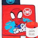 Jay Franco Kids Nap Mat with Embedded Pillow & Blanket – Soft 46"x20" Microfiber Sleeping Bag with Name Tag & Handle