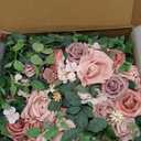 Ting's time Wedding Arch Flower Pack of 2 Artificial Silk Large Flower Swag Wedding Arches for Ceremony Reception Backdrop Floral Decor for Fall Wedding Party Ceremony (Dark Pink)