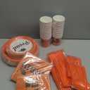Graduation Party Supplies Decorations Serve 50, 2026 Graduation Party Plates and Napkins Set, Orange Disposable Paper Plates Napkins for College High School Graduation Congrats Grad Party Supplies