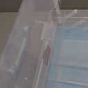 Creahaus 13 inch Art Craft Organizer Storage Box with 3 Layer, Multipurpose Plastic Tool Box with Handle for Sewing, Art Supply, Medicine, Nail, Hair Accessories (Blue)