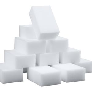 100 Pack Magic Sponge Eraser Extra Thick and Long Lasting Melamine Cleaning Sponges in Bulk - Multi Surface Power Scrubber Foam Cleaning Pads - Bathtub, Floor, Baseboard, Bathroom, Wall Cleaner