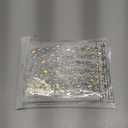 BBTO Rhinestone Chain Trim Applique Embellishment Crystal Wedding Bridal Costume Flower Leaf Chain Sewing Bling Trim for Jewelry DIY Necklace Bags Parties(3 Yards,AB)