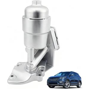 26300-3CAB0 26300-3CAB1 Oil Filter Housing & Cooler Assembly - Aluminum Replacement for Kia Sedona Sorento Hyundai Santa Fe 3.3L 3.5L V6 2012-2019