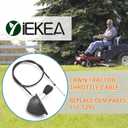 117-1295 Throttle Choke Cable for Toro 74373(Z5030), 74375(Z5060), 74381(Z4202), 74399(Z5020) Timecutter Lawn Mower Lawn Tractors