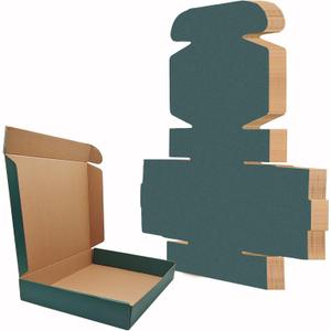25 Pack Small Green Corrugated Cardboard Mailer Boxes - 13 x 10 x 2 Inch, Ideal for Packaging, Gift Boxes, Party Decorations