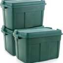 Rubbermaid 3 Pack High Top Storage Containers for Garage and Home Use, 37 Gallon (37 Gal (Pack of 3))
