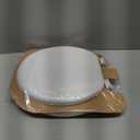 Mayfair Padded Toilet Seat, Cushioned Soft Vinyl over Wood Core Seat, Secure Hinges, Easy Clean, Made in USA, Round, White