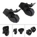 1 Pair Luggage Suitcase Wheels PVC Suitcase Replacement Wheels great Accessory for Luggage Suitcase (W041-2 L)