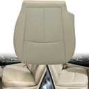 GXARTS Perforated Leather Tan Driver Side Bottom Replacement Seat Cover Compatible with Infiniti Q50 2014 2015 2016 2017 2018 2019 2020