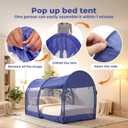 LEEDOR Bed Tent Dream Tents Bed Canopy Shelter Cabin Indoor Privacy Warm Breathable Pop Up Twin/Full/Queen for Kids and Adult Patent Pending(Mattress Not Included), 39"W x 75"L