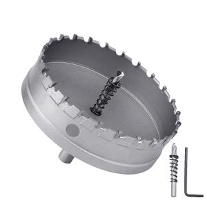 165mm (6.5 inch) Metal Steel Hole Saw with 2 Drill Bits, Hole Cutter for Thick Metal,Stainless Steel,Iron and Wood (165mm (6.5 inch))