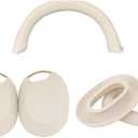 Headphone Case Earphone Silicone Protective Covers for 1000XM5 Headsets Headbeam Protectors (Rice White model)