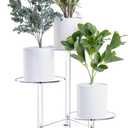 Sumerflos Acrylic Corner Plant Stand 3 Tier - Clear Indoor Plant Shelf Plant & Flower Display Rack Pot Holder for Living Room Balcony Window Modern
