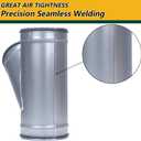 A-KARCK Duct Splitter for Dryer Vent Hose 6 inch, 45 y Shape Duct Connector for Exhaust Fan Hose, Precision Welded Galvanized Steel Prevent Air Leakage