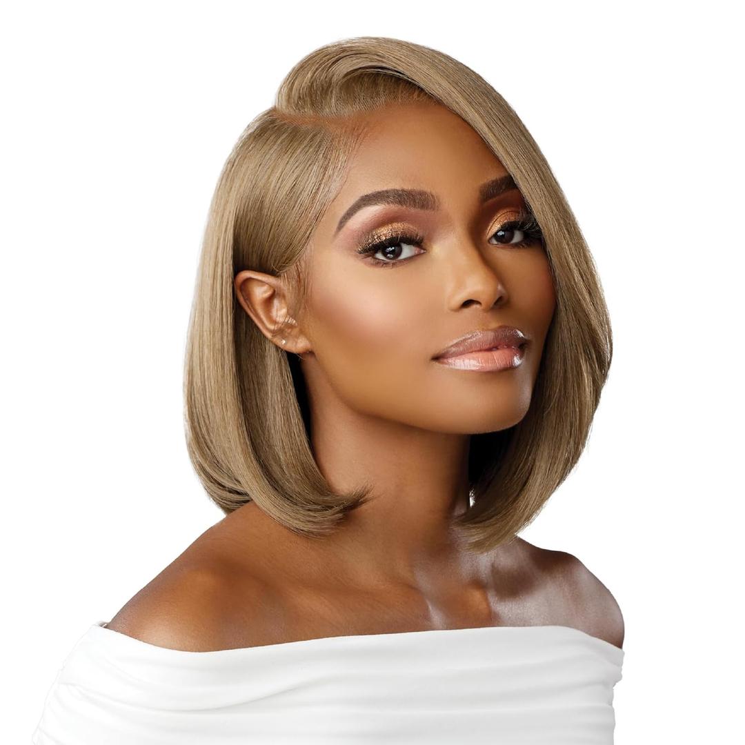 Sensationnel Bare Lace 13X6 Wigs - Unit 3 Lacefrontal Glueless Synthetic 180 Degree Preplucked Hairline (Light Ash Brown)