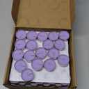 Purple Lavender Scented Tealight Candles - 4 Hours - Giant 100 Bulk Packs - Smokeless Tea Lights for Valentine's Day, Weddings,Christmas, Home Decorative