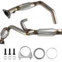 High Flow Catalytic Converter Fit for 09-13 Silverado/Sierra 1500/Avalanche 4.3/4.8/5.3/6.0L ，09-14 Tahoe/Suburban 1500/Yukon/Yukon XL 1500 4.8/5.3/6.0L Direct-Fit Catalytic Converter OE 50490