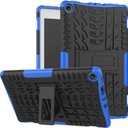 for Kindle Fire hd 8 Case 2017/2018 Release 7th/8th Generation,Kickstand Heavy Duty Cover [ NOT fit HD 8 Tablet 12th/10th Gen 2022/2020 Release] (Blue)