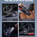 AstroAI 4-in-1 V3 Portable Handheld Car Vacuum Cleaner & Tire Inflator, 150 PSI Portable Air Compressor with Digital Dual Values Display, LED Light, 12V DC, 16.4FT Cord for Cars, Bikes, SUVs