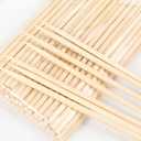 200Pcs 19.5" Natural Bamboo Skewers, Food Grade Wooden Skewers Sticks, Disposable BBQ Skewers for Grilling, Kabob, Fruit, Kitchen Crafting and Party Cooking Supplies, 5mm Thickened Long Bamboo Skewers