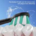 Toothbrush Replacement Brush Heads for Philips Sonicare C1 C2 ProtectiveClean 4100 5100 5300, Electric Sonic Tooth Refill Head Plaque Control, 10 Pack, Black