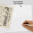 3 x SuperShunhu Jumbo 30th Birthday Card for Men Women, Vintage 30 Year Old Bday Gift for Friends Family, 30 Years Ago Back in 1995