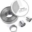 12 Pieces Round Cookie Biscuit Cutter Set,Graduated Circle Pastry Cutters,18/8 Stainless Steel Cookie Cutters and Donut Cutter Ring Molds
